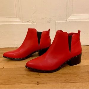 Bar III Hot Red Booties